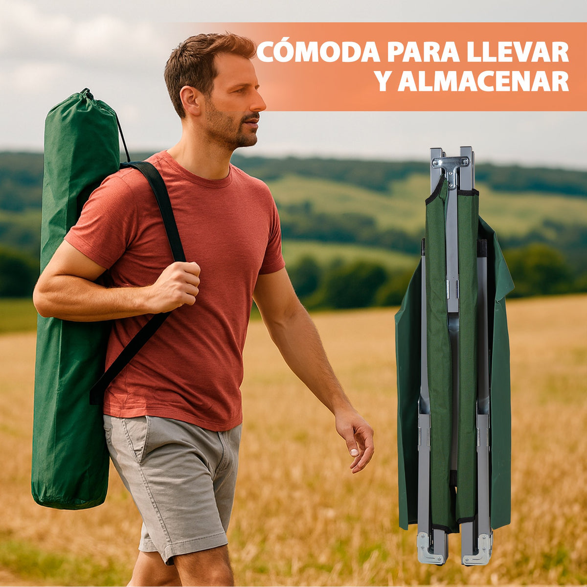 CATRE PLEGABLE VERDE