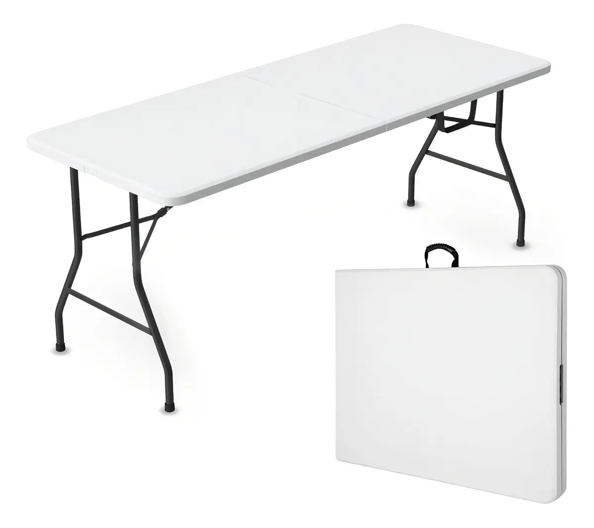 Mesa plegable de plástico 1.80 m tipo maletín