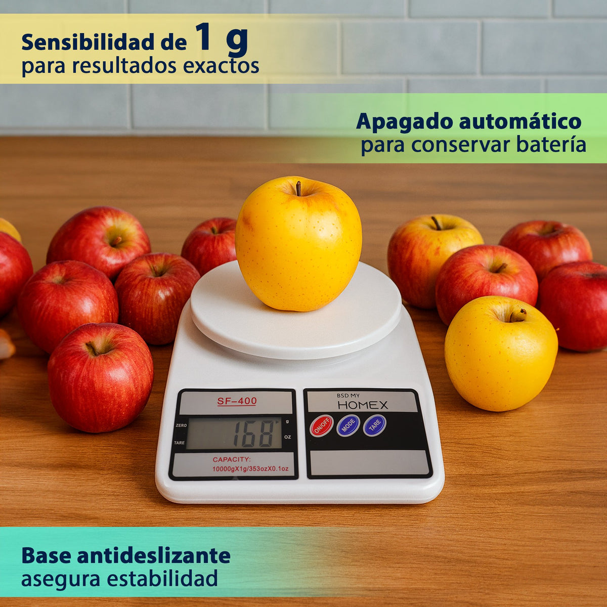 BASCULA DE COCINA GRAMERA DIGITAL MAX 10KG