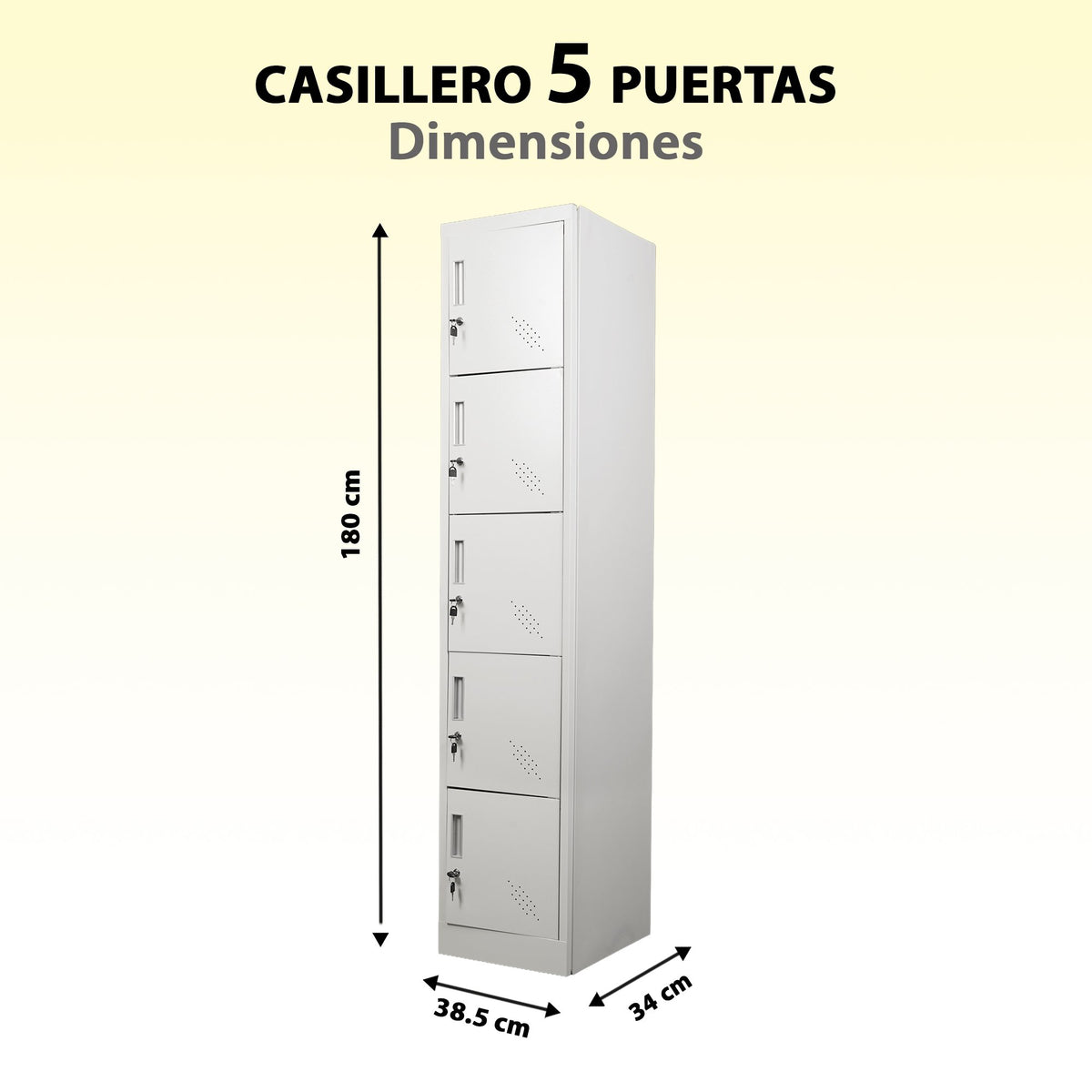 CASILLERO METALICO DE 5 PUERTAS