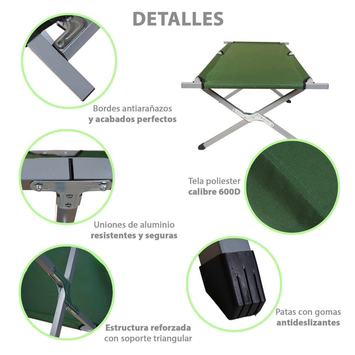 CATRE PLEGABLE VERDE