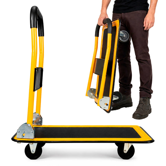 CARRITO PLEGABLE DE CARGA PLATAFORMA PATIN DE ACERO
