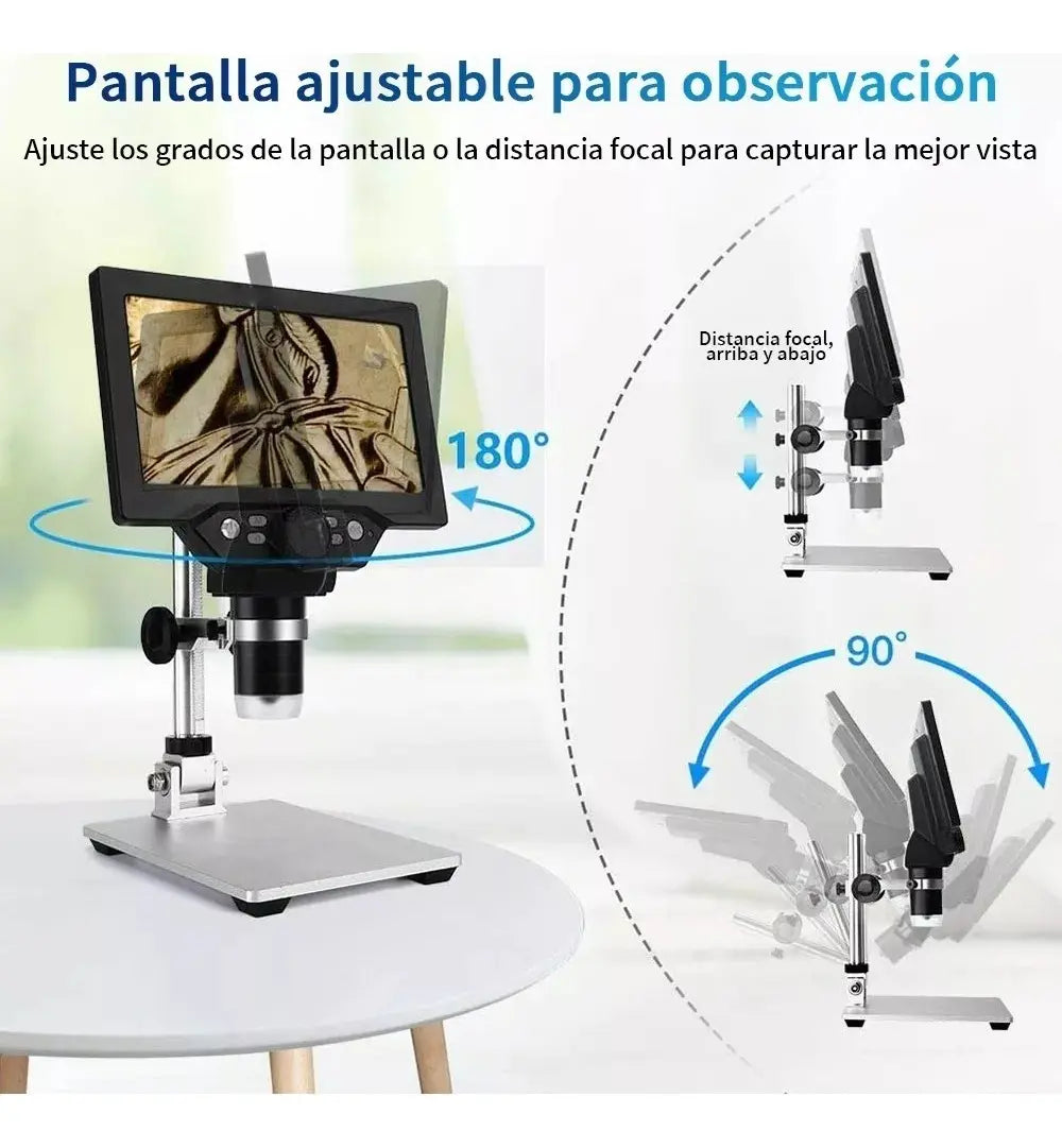 Microscopio digital con pantalla LCD