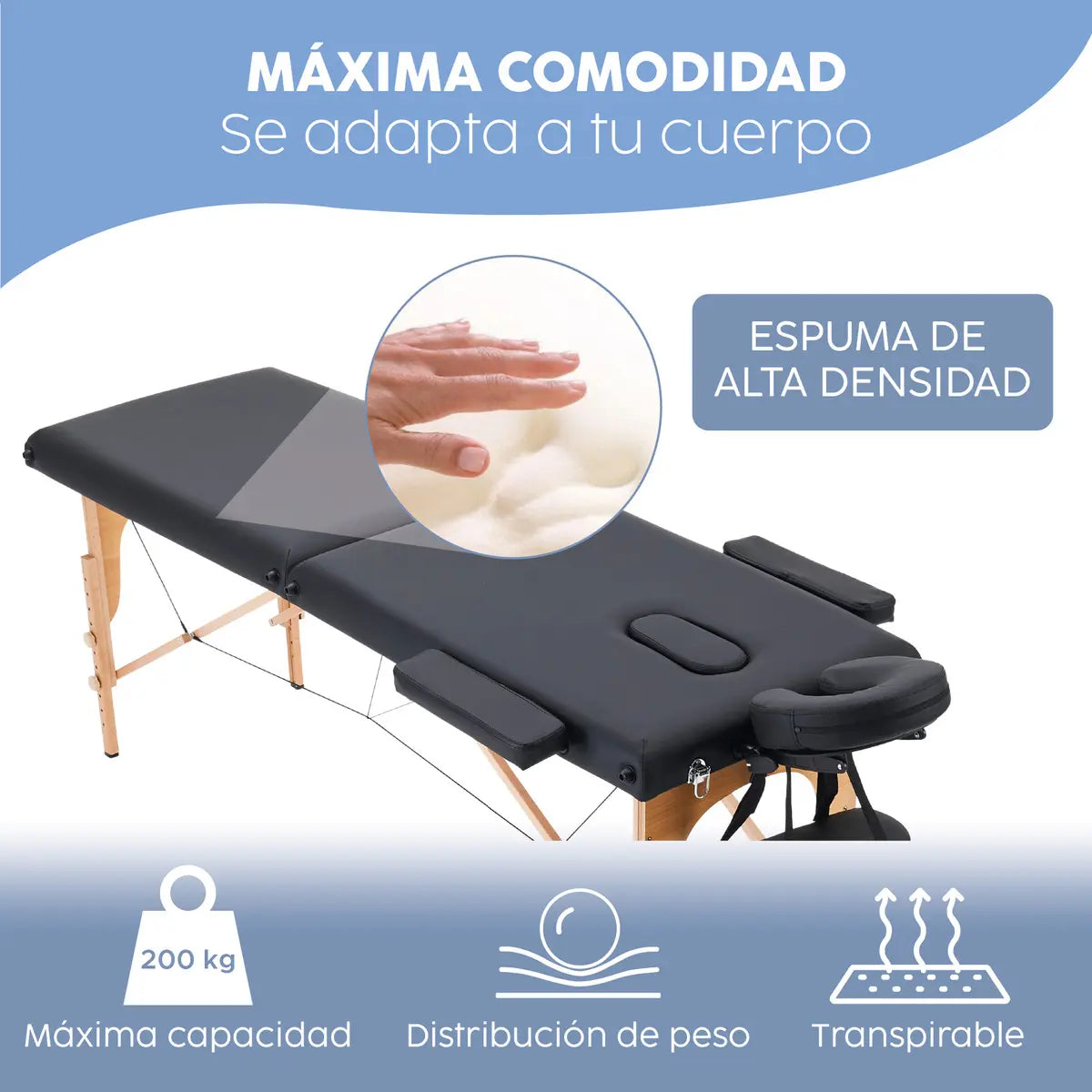 CAMA PROFESIONAL DE MASAJE Y TATUAJES TERAPEUTICA