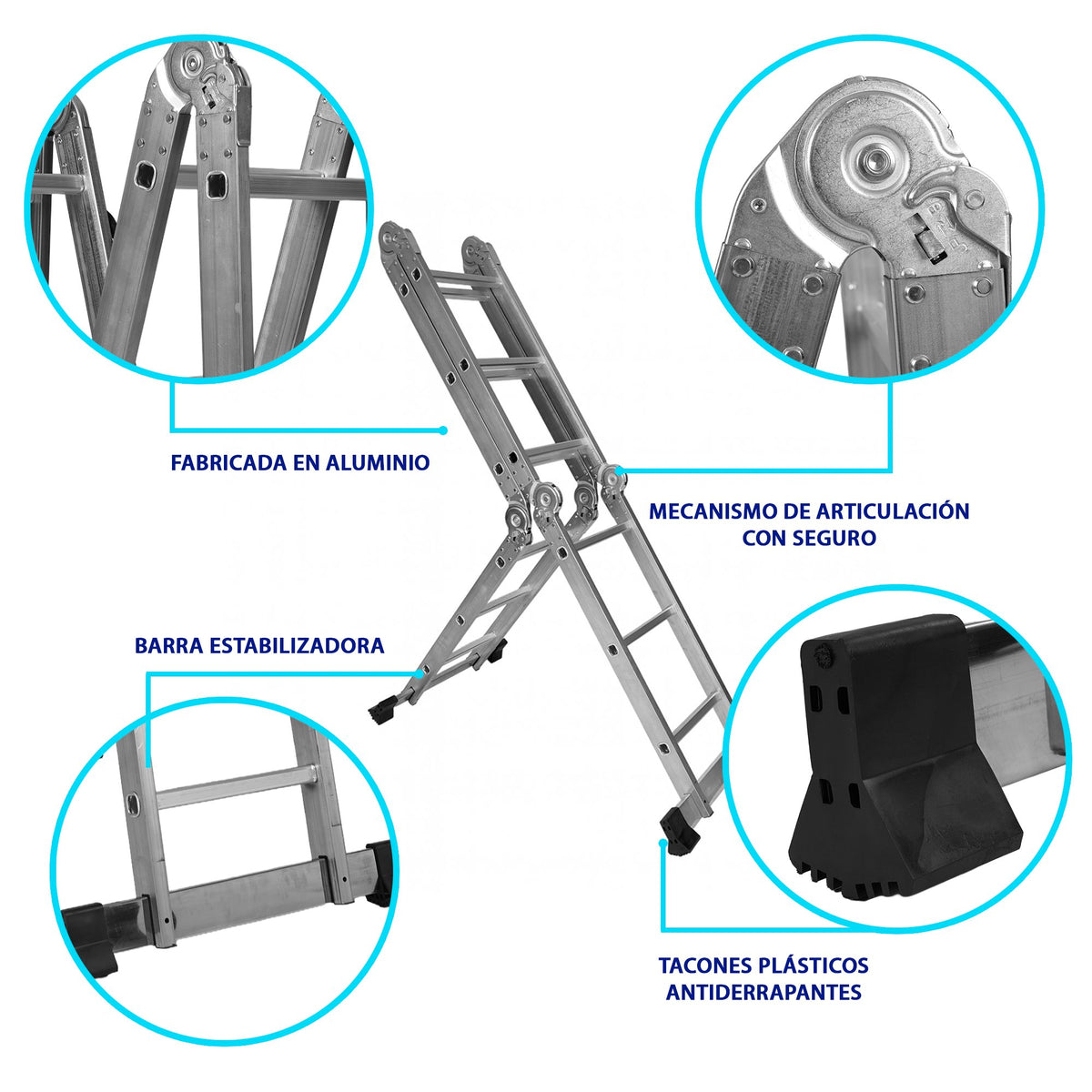 ESCALERA MULTIPOSICION ANDAMIO 3.3 M