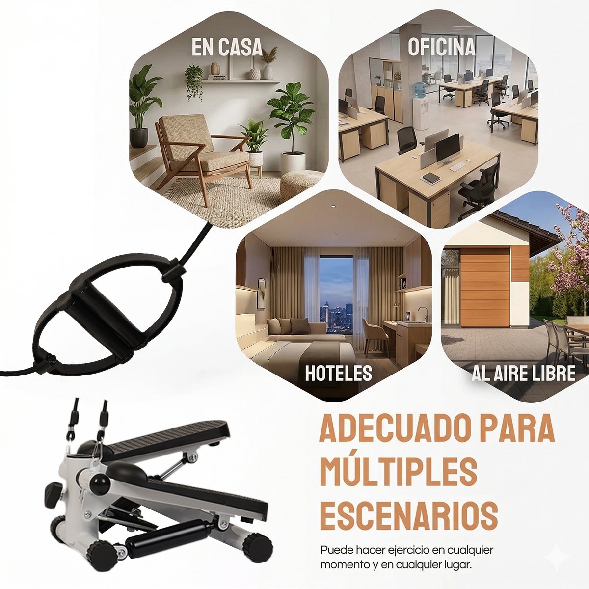 MINI ESCALADORA DE EJERCICIO INCLUYE BANDAS