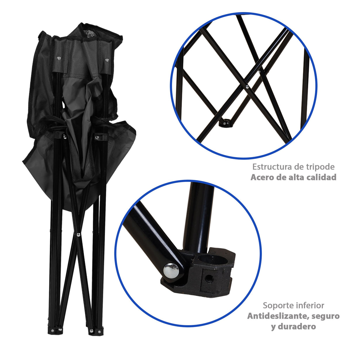 SILLA DE PLAYA NEGRA